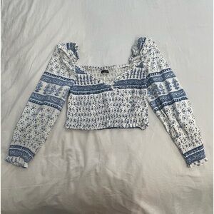 Zara long sleeve blouse